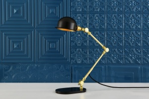 Puhos Adjustable Arm Brass Desk Lamp